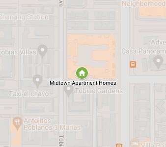 Map showing Midtown Apartments location