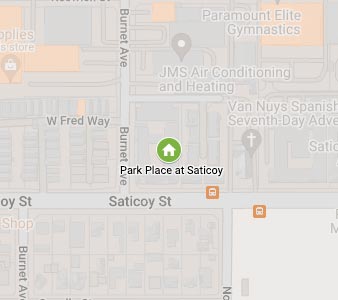 Map showing Park Place at Saticoy Apartments location