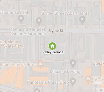 Map showing Valley Terrace Apartments location